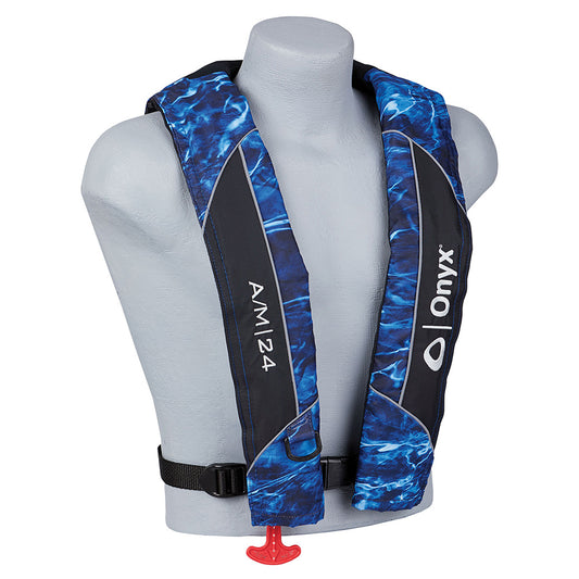 Onyx A/M-24 Auto/Manual Adult Universal PFD - Blue/Black [132008-855-004-19] Brand_Onyx Outdoor Clearance Marine Safety Marine Safety | Personal Flotation Devices Paddlesports Paddlesports | Life Vests Specials