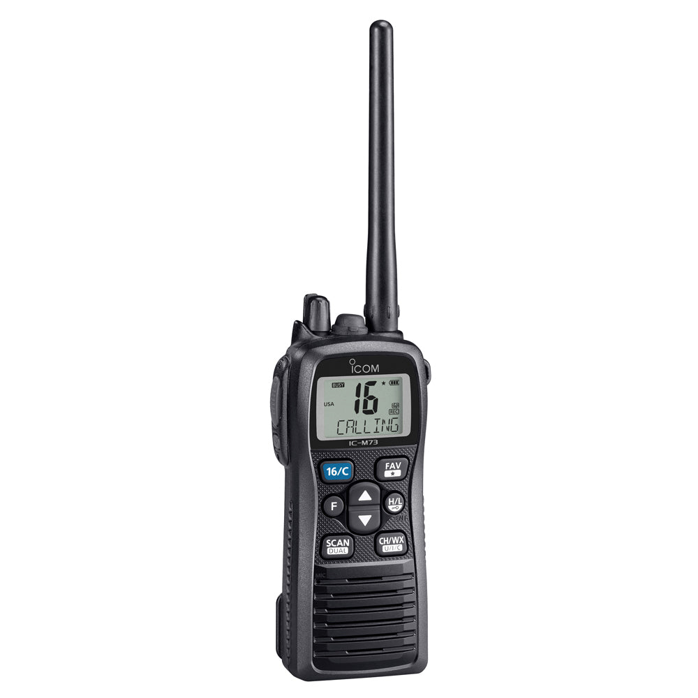 Icom M73 PLUS Handheld VHF Marine Radio w/Active Noise Cancelling Voice Recording - 6W [M73 PLUS 71] Brand_Icom Communication Communication | VHF - Handheld MRP