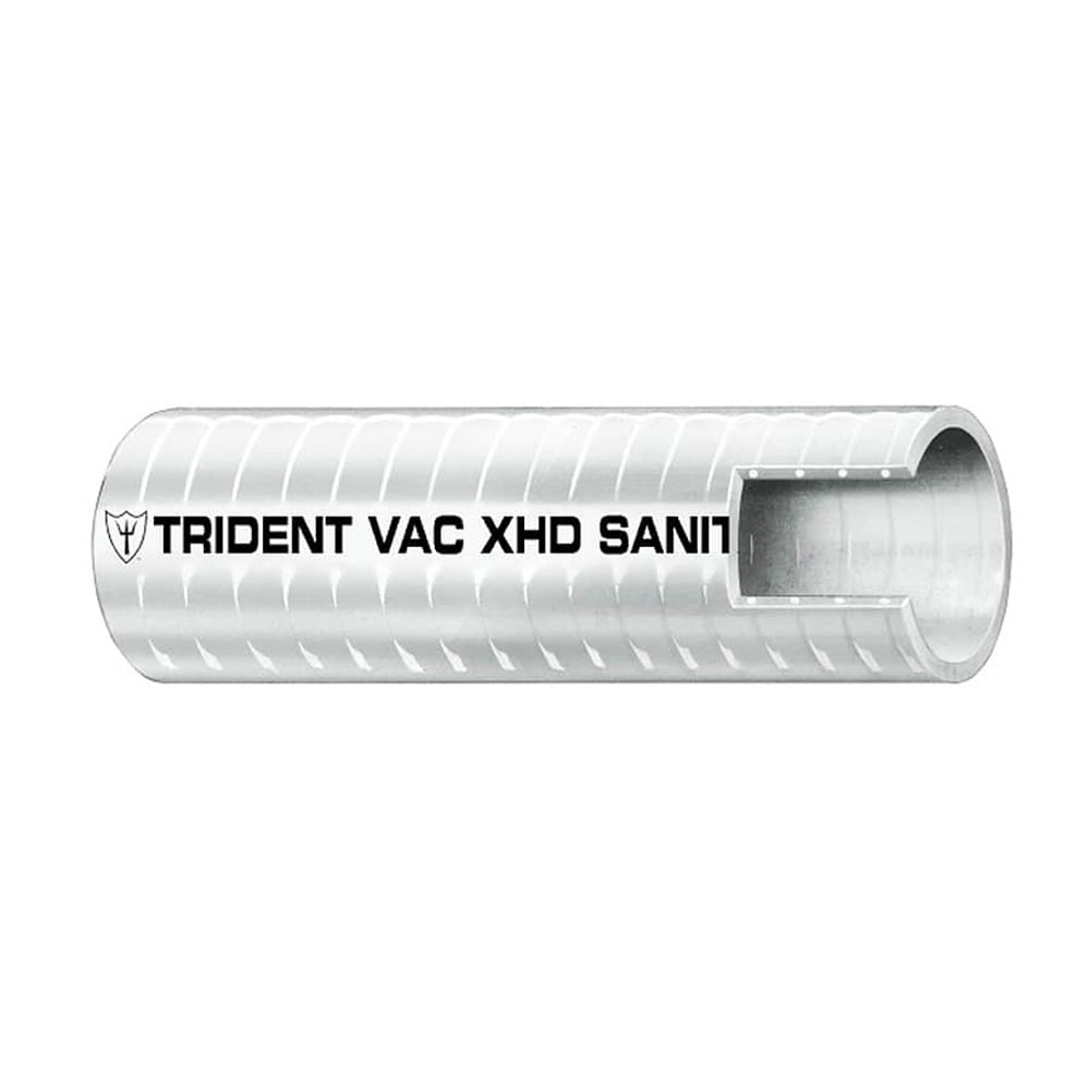Trident Marine 1" VAC XHD Sanitation Hose - Hard PVC Helix - White - Sold by the Foot [148-1006-FT] 1st Class Eligible Brand_Trident Marine Marine Plumbing & Ventilation Marine Plumbing & Ventilation | Hose