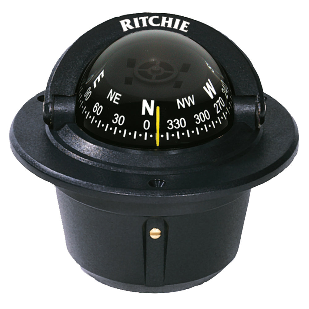 Ritchie F-50 Explorer Compass - Flush Mount - Black [F-50] Brand_Ritchie Marine Navigation & Instruments Marine Navigation & Instruments | Compasses