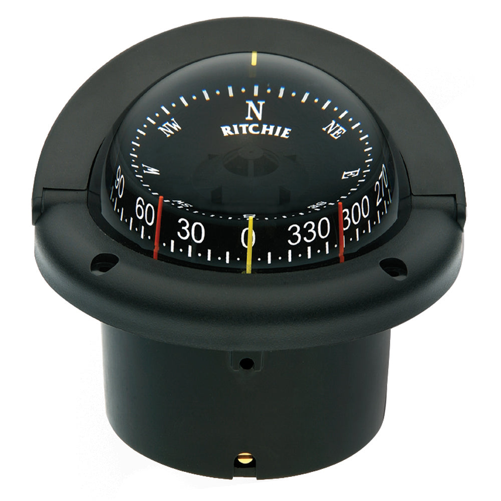 Ritchie HF-743 Helmsman Combidial Compass - Flush Mount - Black [HF-743] Brand_Ritchie Marine Navigation & Instruments Marine Navigation & Instruments | Compasses