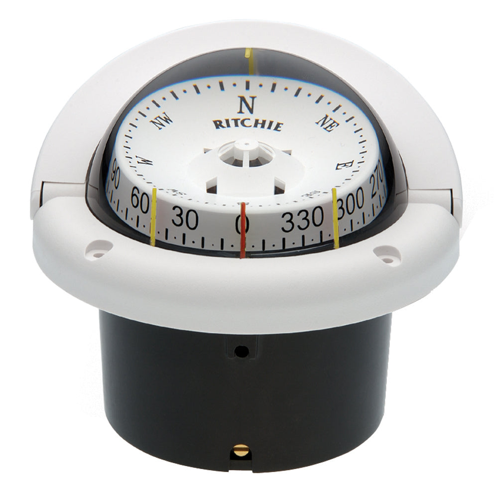 Ritchie HF-743W Helmsman Compass - Flush Mount - White [HF-743W] Brand_Ritchie Marine Navigation & Instruments Marine Navigation & Instruments | Compasses