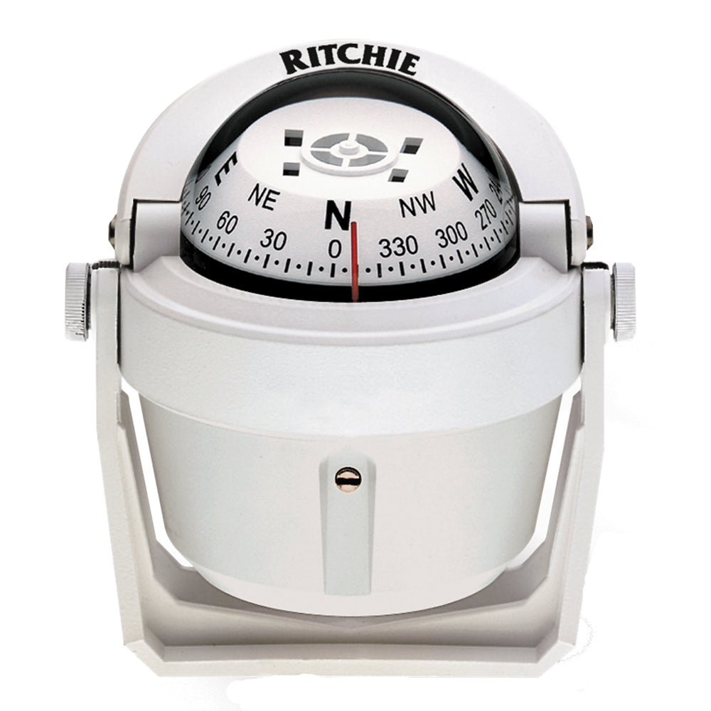 Ritchie B-51W Explorer Compass - Bracket Mount - White [B-51W] Brand_Ritchie Marine Navigation & Instruments Marine Navigation & Instruments | Compasses