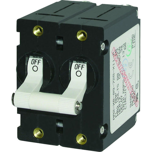 Blue Sea 7233 A-Series Double Pole Toggle - 10AMP - White [7233] 1st Class Eligible Brand_Blue Sea Systems Electrical Electrical | Circuit Breakers