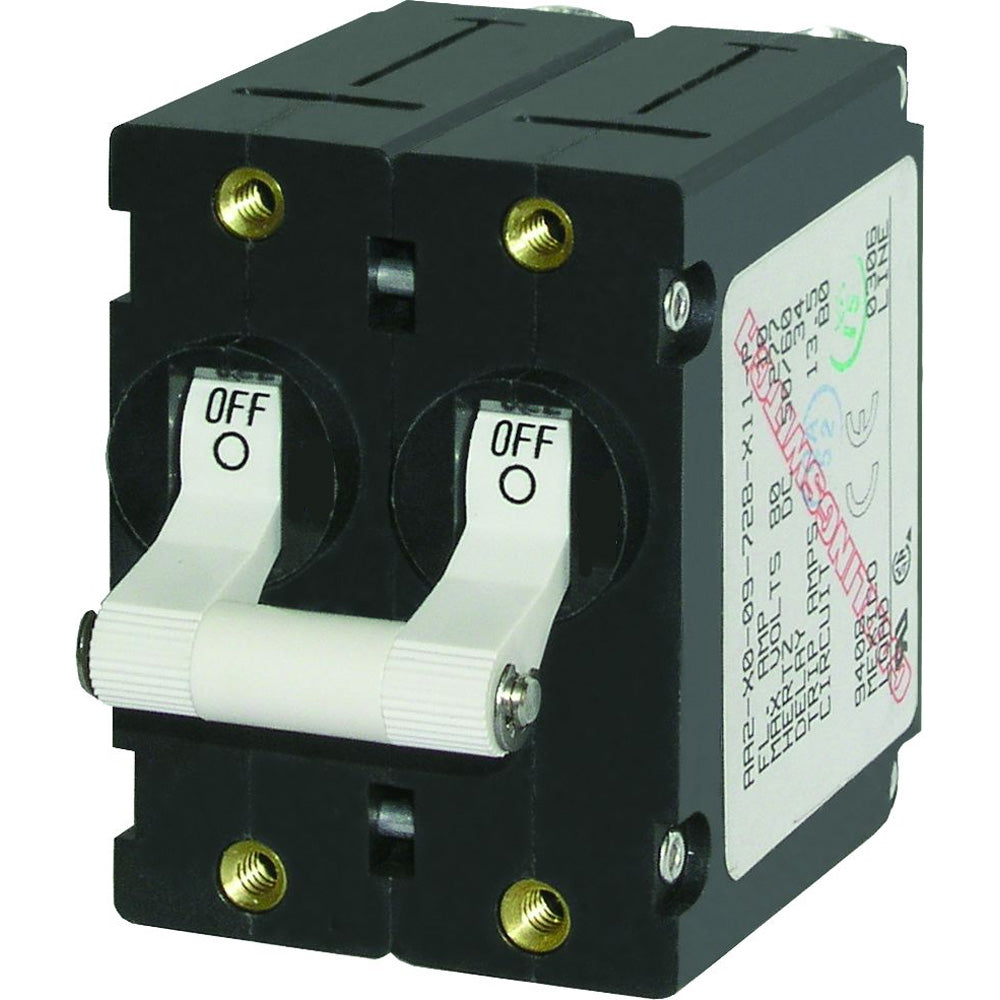 Blue Sea 7235 A-Series Double Pole Toggle - 15AMP - White [7235] 1st Class Eligible Brand_Blue Sea Systems Electrical Electrical | Circuit Breakers