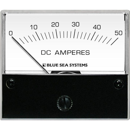 Blue Sea 8022 DC Analog Ammeter - 2-3/4 Face, 0-50 AMP DC [8022] 1st Class Eligible Brand_Blue Sea Systems Electrical Electrical | Meters & Monitoring