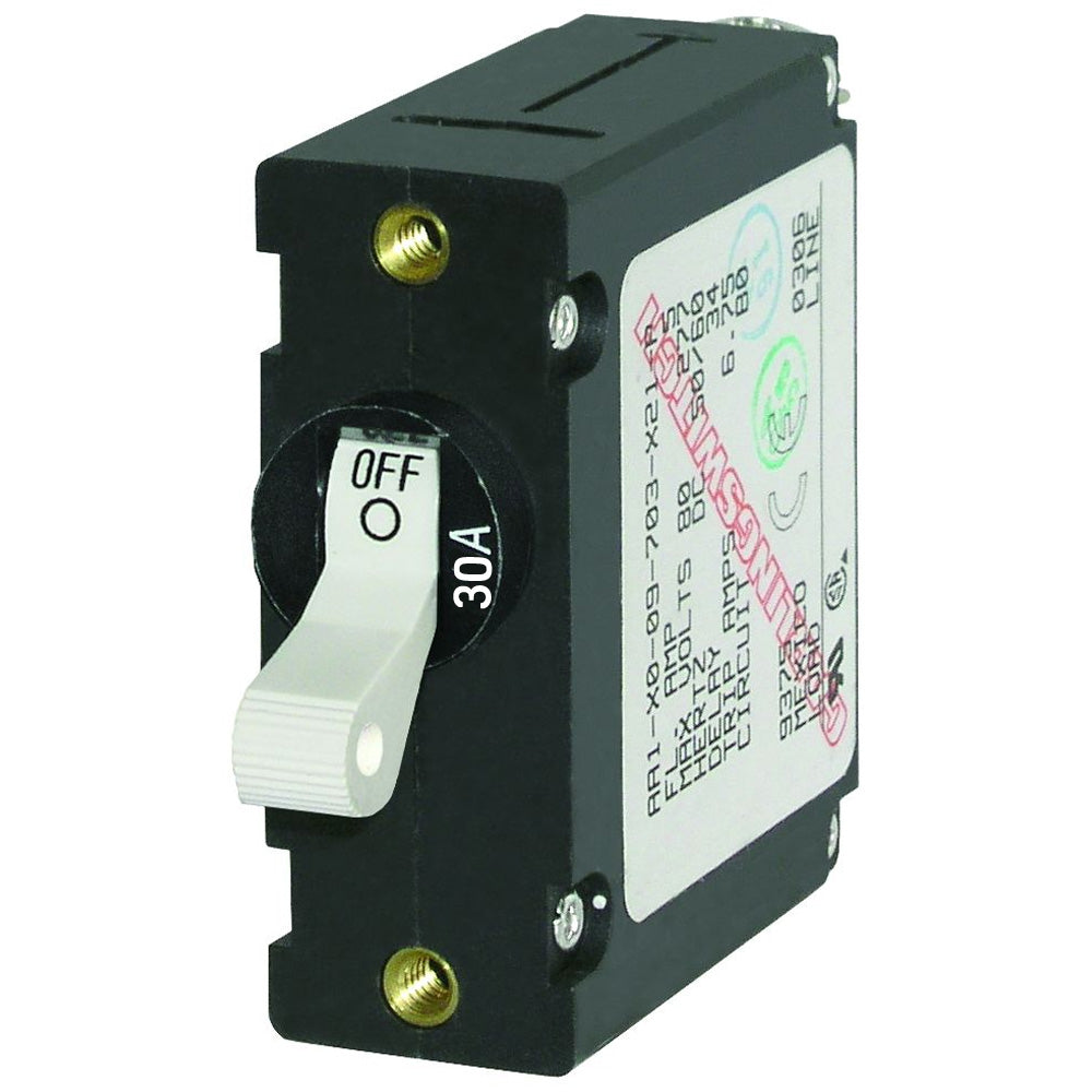 Blue Sea 7222 AC/DC Single Pole Magnetic World Circuit Breaker - 30AMP [7222] 1st Class Eligible Brand_Blue Sea Systems Electrical Electrical | Circuit Breakers