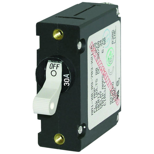 Blue Sea 7222 AC/DC Single Pole Magnetic World Circuit Breaker - 30AMP [7222] 1st Class Eligible Brand_Blue Sea Systems Electrical Electrical | Circuit Breakers