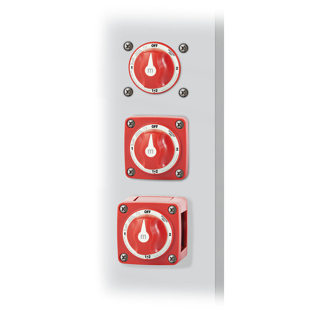 Blue Sea 6007 m-Series (Mini) Battery Switch Selector Four Position Red [6007] Brand_Blue Sea Systems Electrical Electrical | Battery Management