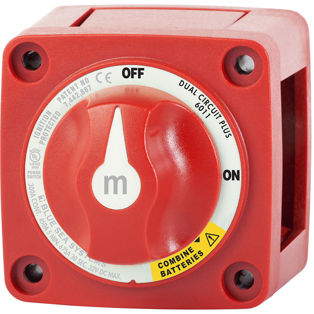 Blue Sea 6011 m-Series (Mini) Battery Switch Dual Circuit Plus [6011] Brand_Blue Sea Systems Electrical Electrical | Battery Management