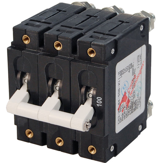 Blue Sea 7290 C-Series Triple Pole Circuit Breaker - 100A [7290] Brand_Blue Sea Systems Electrical Electrical | Circuit Breakers