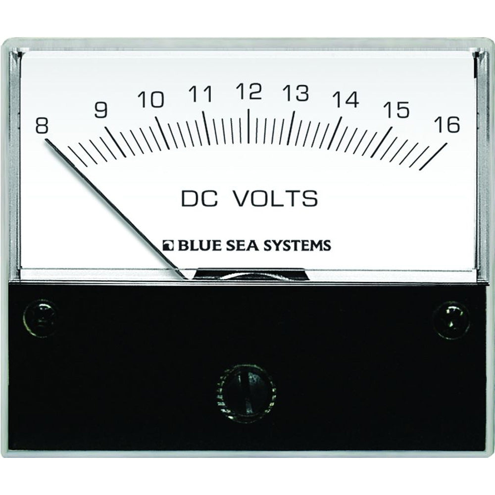 Blue Sea 8003 DC Analog Voltmeter - 2-3/4" Face, 8-16 Volts DC [8003] 1st Class Eligible Brand_Blue Sea Systems Electrical Electrical | Meters & Monitoring