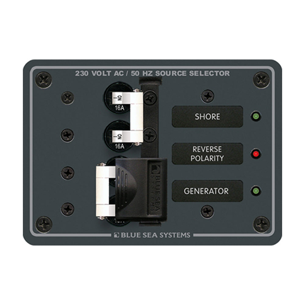 Blue Sea 8132 AC Toggle Source Selector (230V) - 2 Sources [8132] Brand_Blue Sea Systems Electrical Electrical | Electrical Panels