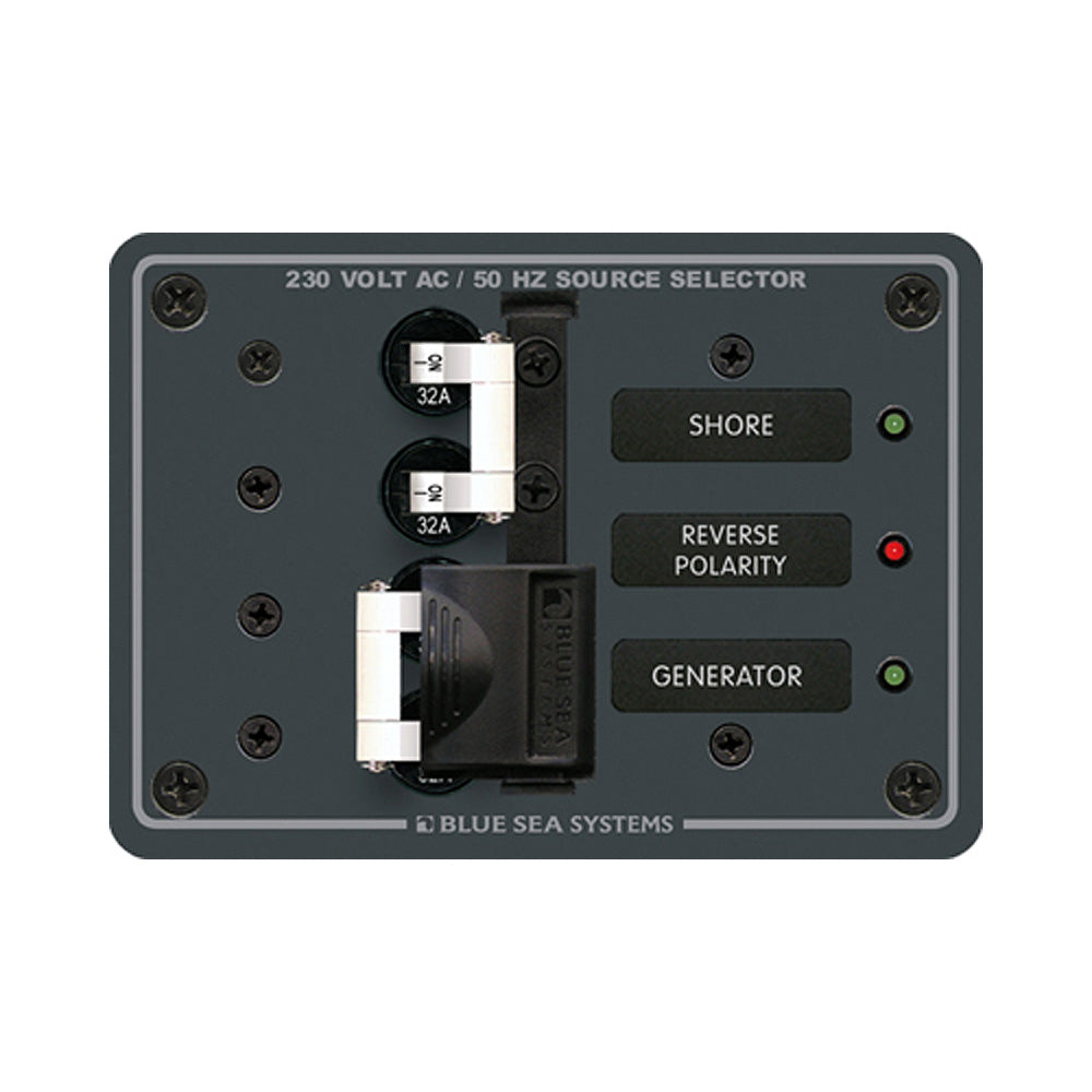 Blue Sea 8161 AC Toggle Source Selector (230V) - 2 Source [8161] Brand_Blue Sea Systems Electrical Electrical | Electrical Panels