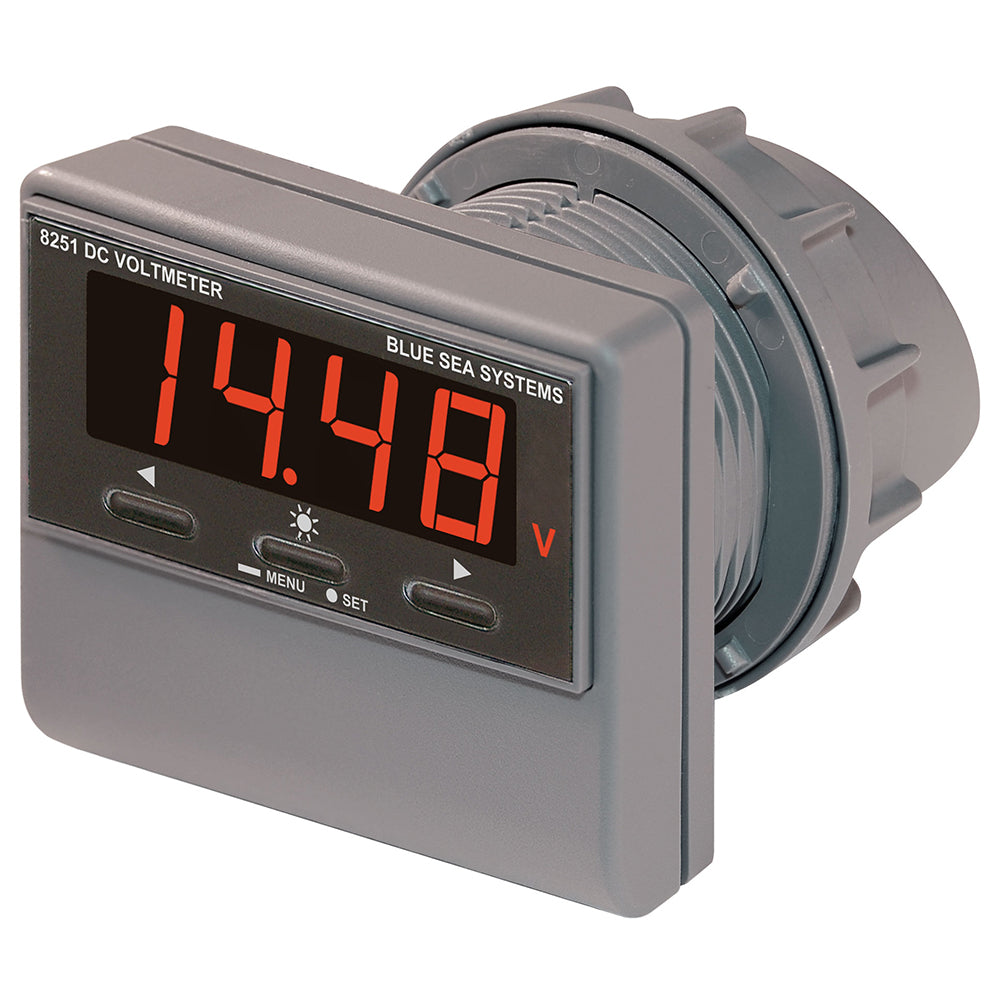 Blue Sea 8251 DC Digital Voltmeter w/Alarm [8251] 1st Class Eligible Brand_Blue Sea Systems Electrical Electrical | Meters & Monitoring