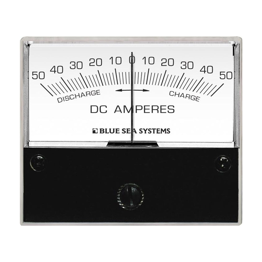 Blue Sea 8252 DC Zero Center Analog Ammeter - 2-3/4" Face, 50 Amps DC [8252] Brand_Blue Sea Systems Electrical Electrical | Meters & Monitoring