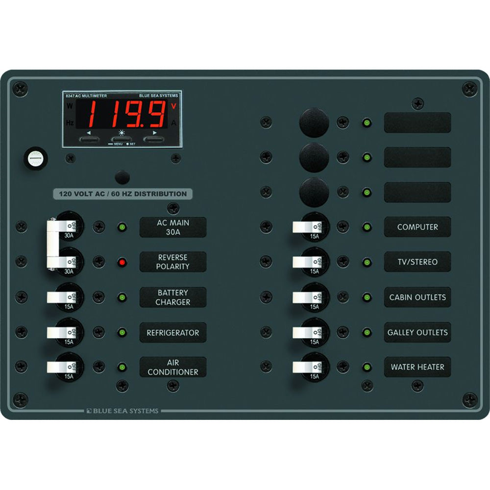 Blue Sea 8407 AC Main + 11 Positions [8407] Brand_Blue Sea Systems Electrical Electrical | Electrical Panels