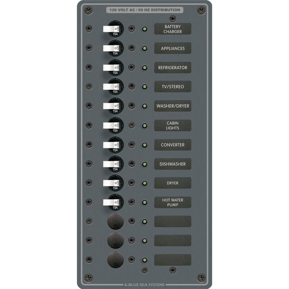Blue Sea 8480 AC 13 Position - Vertical [8480] Brand_Blue Sea Systems Electrical Electrical | Electrical Panels