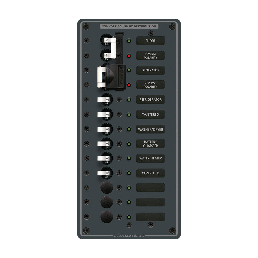 Blue Sea 3566 AC Toggle Source Selector (230V) - 2 Sources + 9 Positions [8566] Brand_Blue Sea Systems Electrical Electrical | Electrical Panels