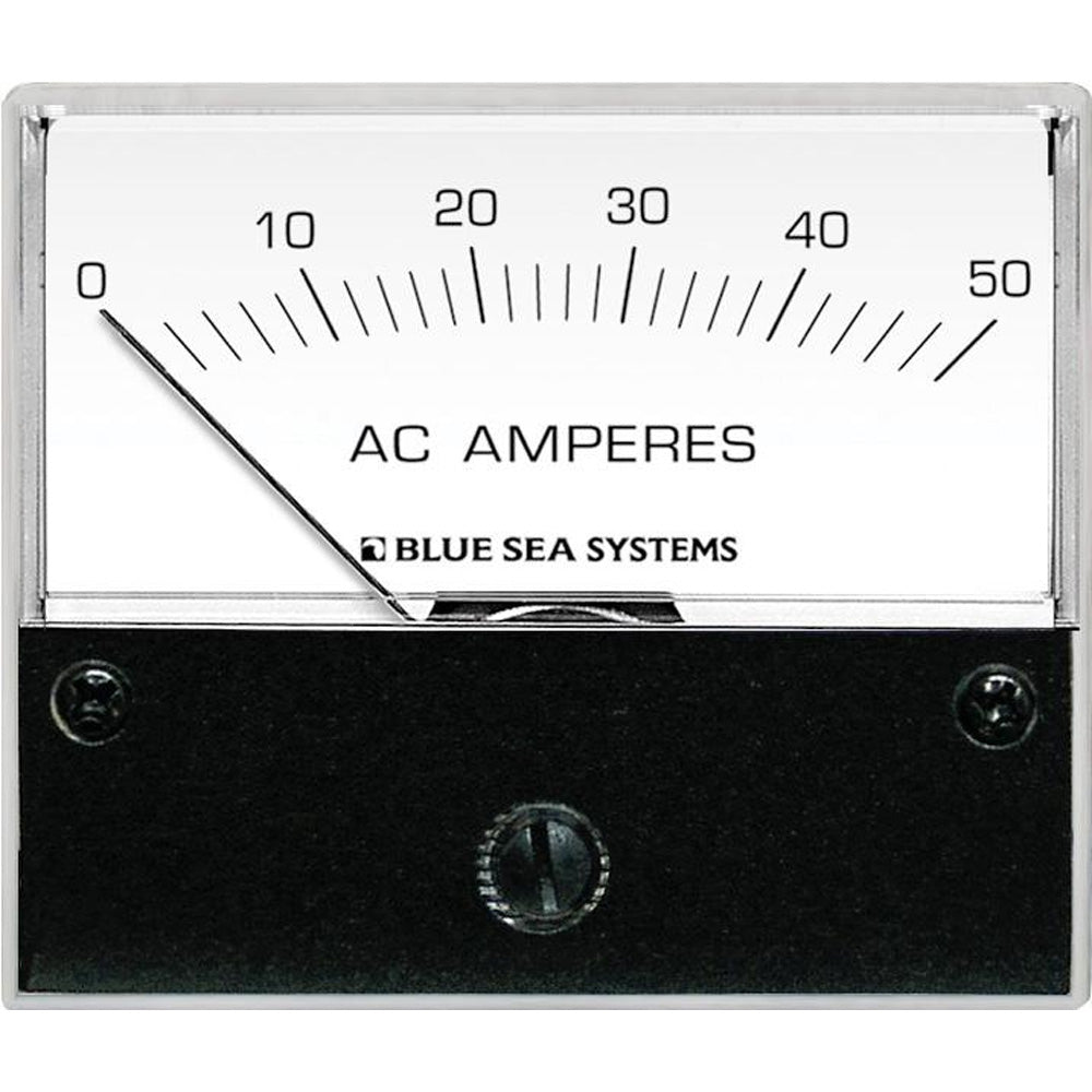 Blue Sea 9630 AC Analog Ammeter 0-50 Amperes AC [9630] 1st Class Eligible Brand_Blue Sea Systems Electrical Electrical | Meters & Monitoring