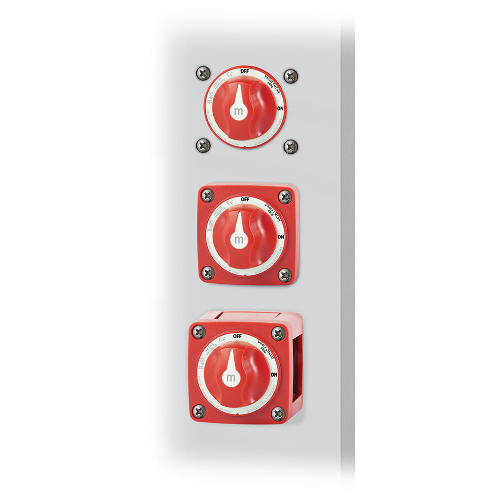 Blue Sea 6006 m-Series (Mini) Battery Switch Single Circuit ON/OFF Red [6006] 1st Class Eligible Brand_Blue Sea Systems Electrical Electrical | Battery Management