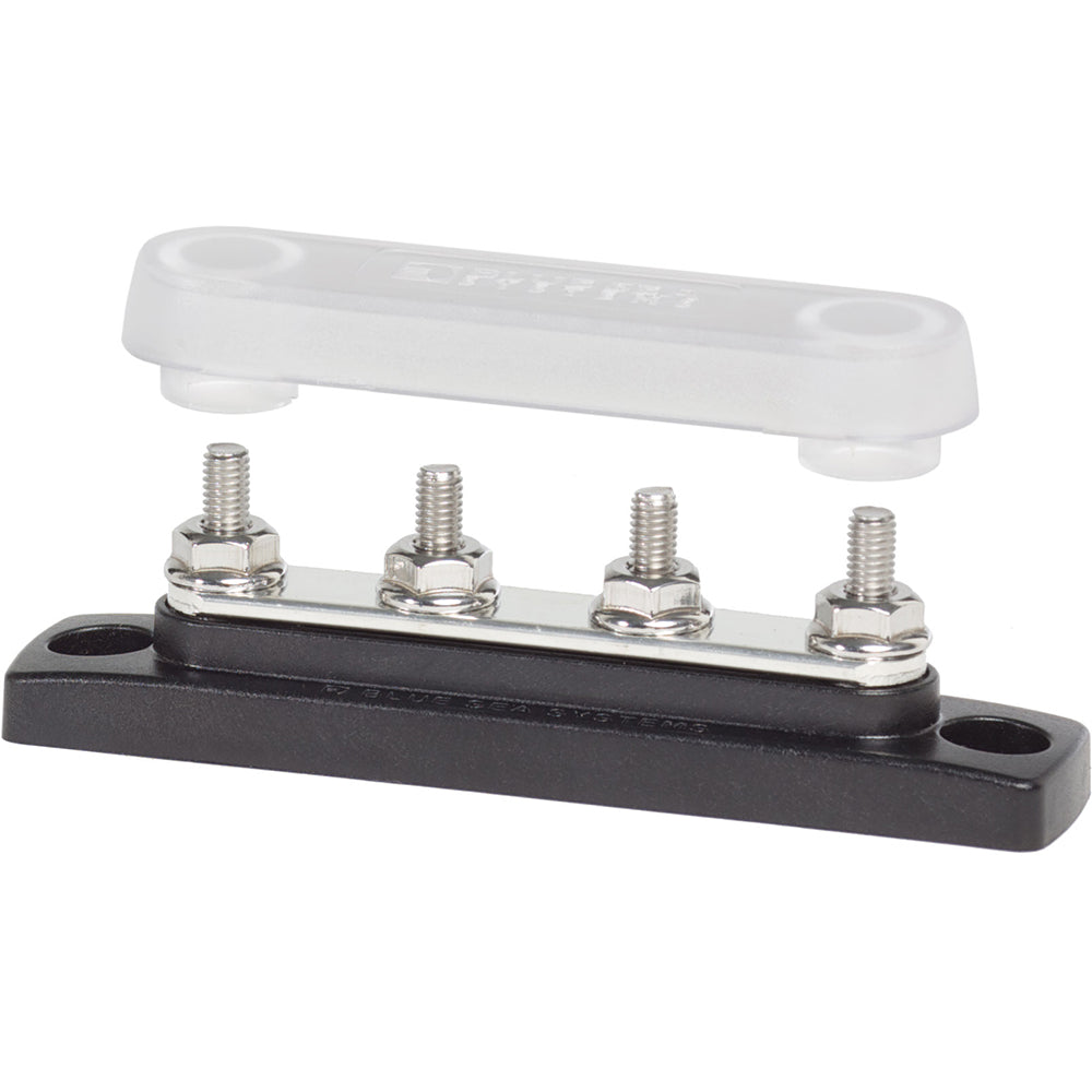 Blue Sea 2315 MiniBus 100 Ampere Common BusBar 4 x 10-32 Stud Terminal with Cover [2315] 1st Class Eligible Brand_Blue Sea Systems Connectors & Insulators Electrical Electrical | Busbars