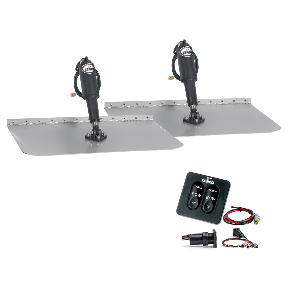 Lenco 12"x12" Standard Trim Tab Kit w/Standard Integrated Switch 12V [15105-102] Boat Outfitting Boat Outfitting | Trim Tabs Brand_Lenco Marine