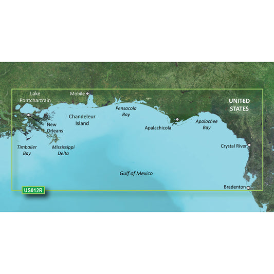 Garmin BlueChart g3 Vision HD - VUS012R - Tampa - New Orleans - microSD/SD [010-C0713-00] 1st Class Eligible Brand_Garmin Cartography Cartography | Garmin BlueChart Vision garmin