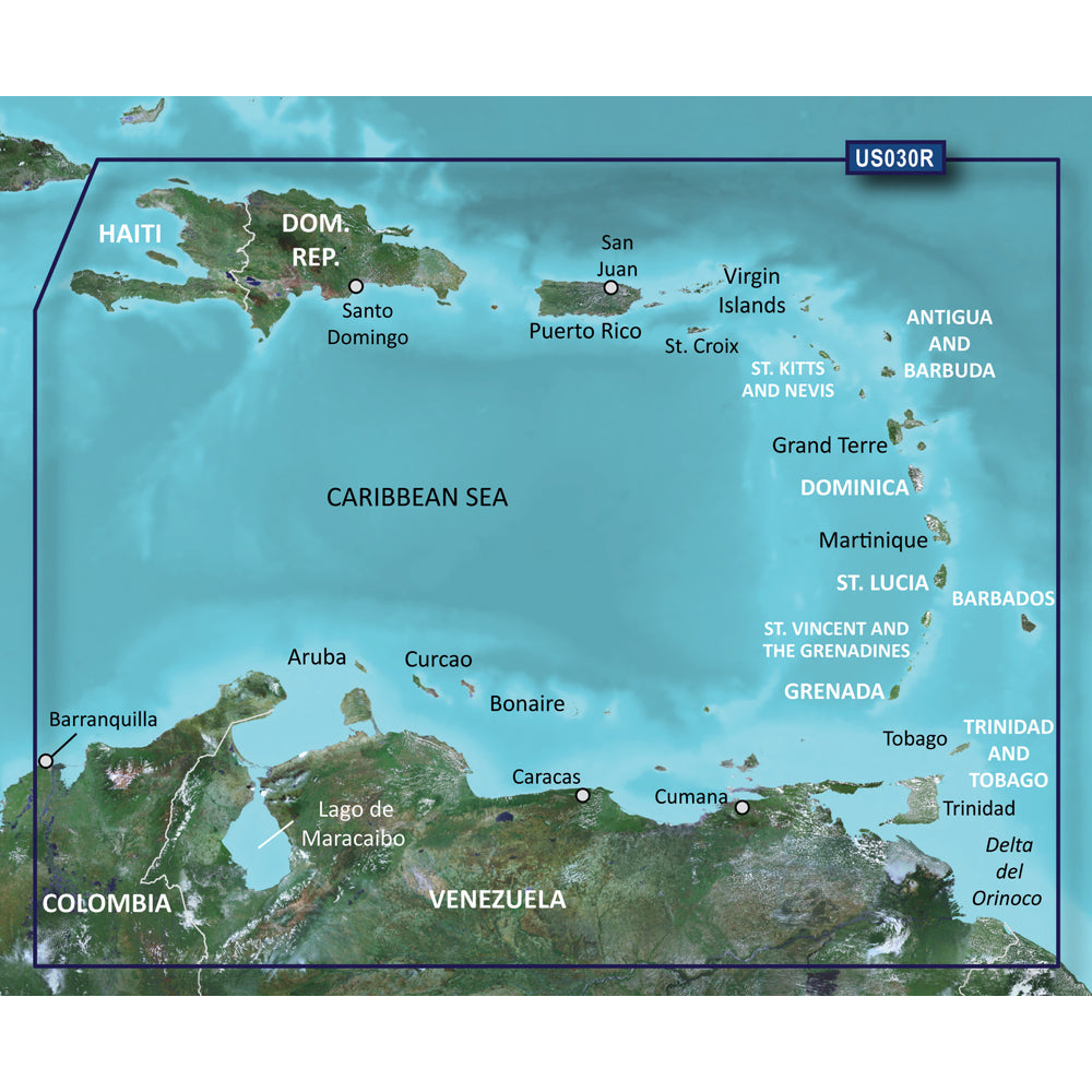 Garmin BlueChart g3 Vision HD - VUS030R - Southeast Caribbean - microSD/SD [010-C0731-00] 1st Class Eligible Brand_Garmin Cartography Cartography | Garmin BlueChart Vision garmin