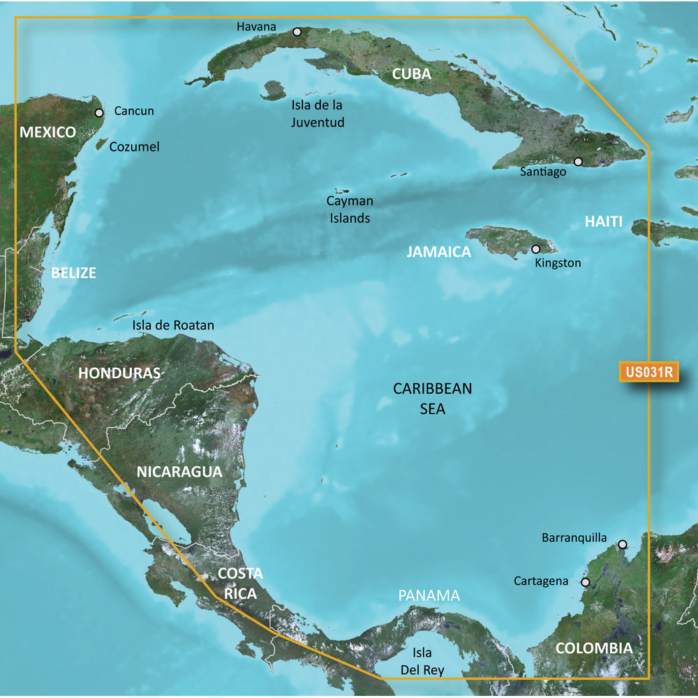 Garmin BlueChart g3 Vision HD - VUS031R - Southwest Caribbean - microSD/SD [010-C0732-00] 1st Class Eligible Brand_Garmin Cartography Cartography | Garmin BlueChart Vision garmin