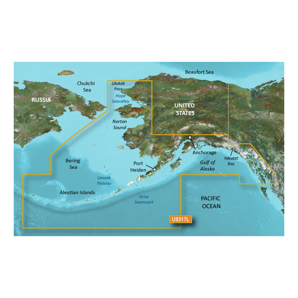 Garmin BlueChart g3 Vision HD - VUS517L - Alaska South - microSD/SD [010-C0887-00] 1st Class Eligible Brand_Garmin Cartography Cartography | Garmin BlueChart Vision garmin