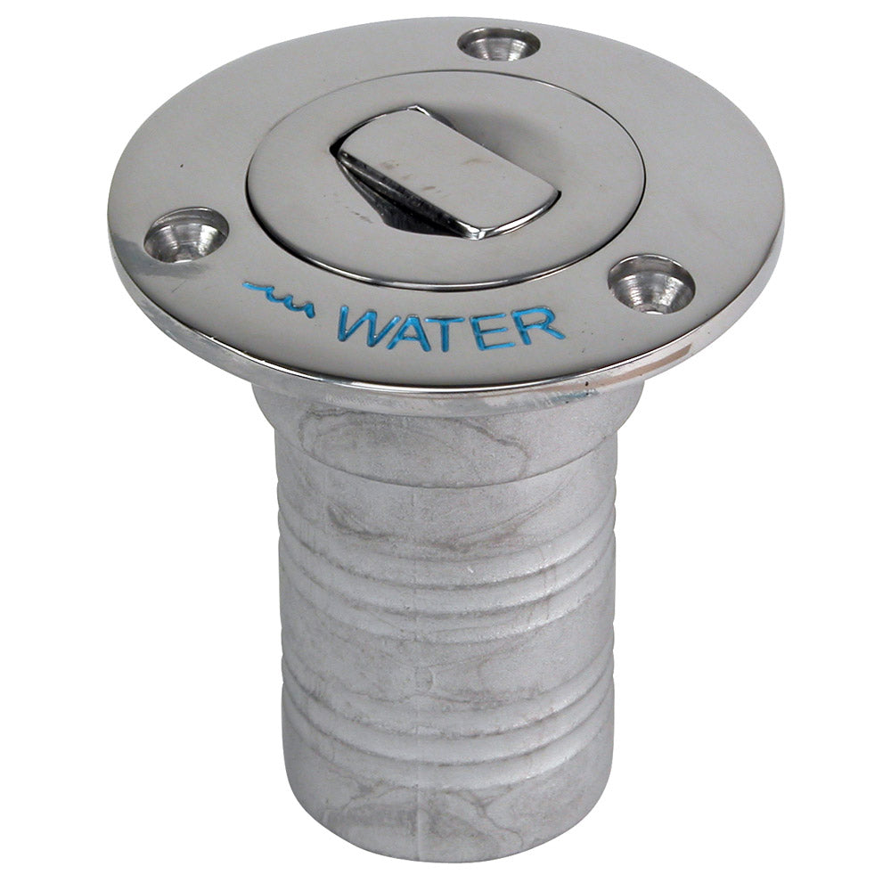 Whitecap Bluewater Push Up Deck Fill - 1-1/2" Hose - Water [6995CBLUE] Brand_Whitecap Marine Hardware Marine Hardware | Deck Fills