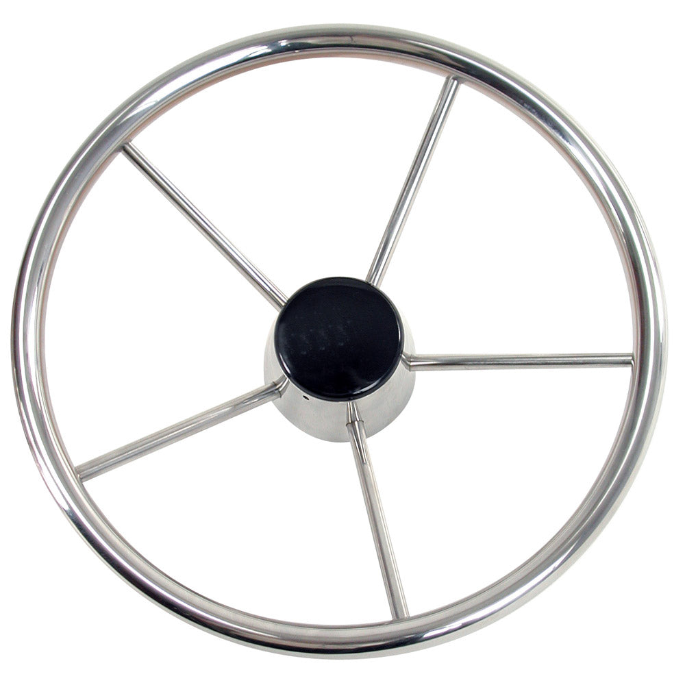 Whitecap Destroyer Steering Wheel - 13-1/2" Diameter [S-9001B] Brand_Whitecap Marine Hardware Marine Hardware | Steering Wheels