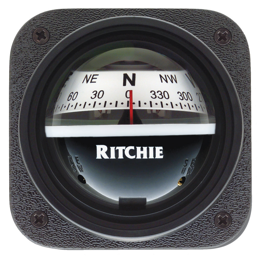 Ritchie V-537W Explorer Compass - Bulkhead Mount - White Dial [V-537W] Brand_Ritchie Marine Navigation & Instruments Marine Navigation & Instruments | Compasses