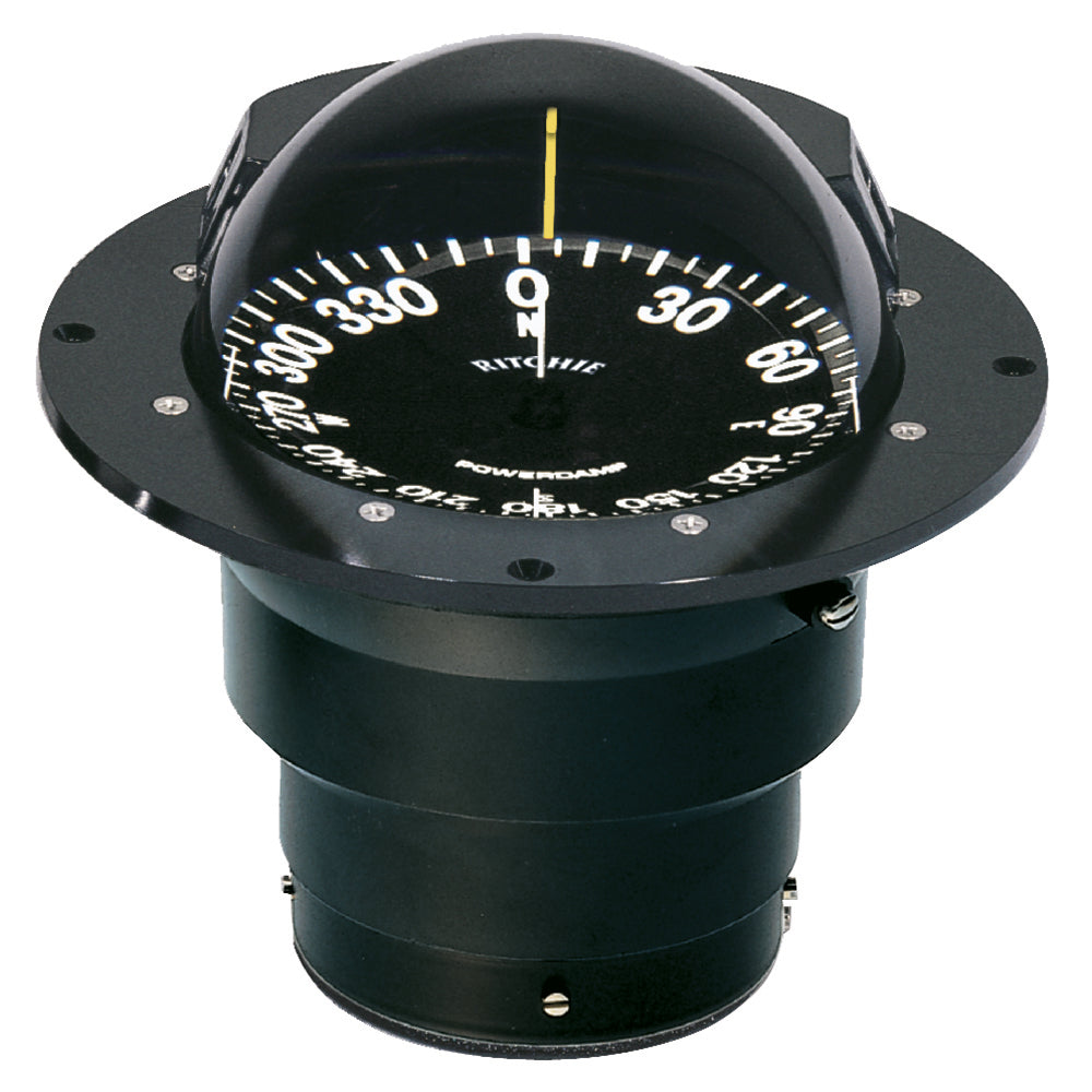 Ritchie FB-500 Globemaster Compass - Flush Mount - Black - 12V - 5 Degree Card [FB-500] Brand_Ritchie Marine Navigation & Instruments Marine Navigation & Instruments | Compasses
