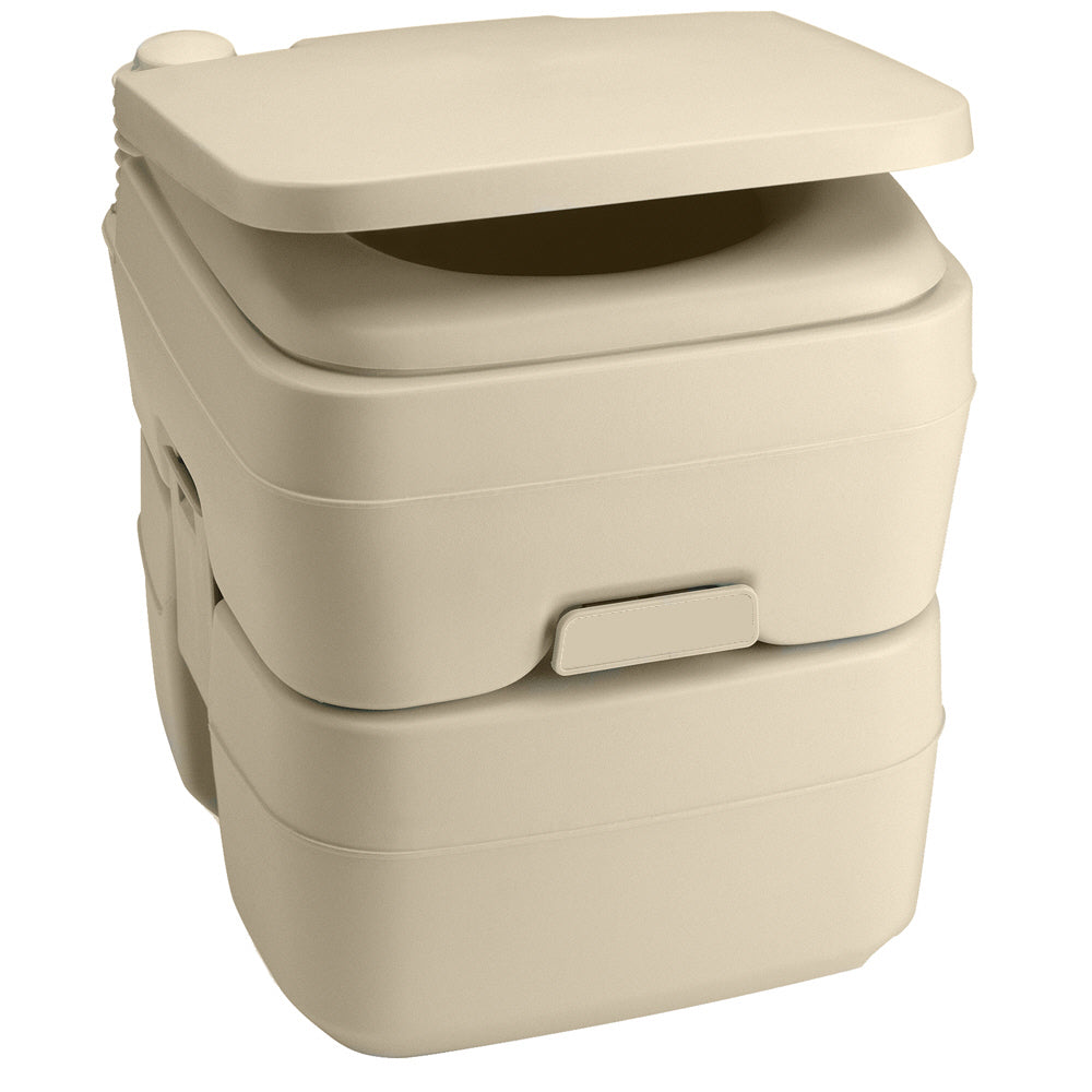 Dometic 965 Portable Toilet w/Mounting Brackets- 5 Gallon - Parchment [311096502] Brand_Dometic Marine Plumbing & Ventilation Marine Plumbing & Ventilation | Portable Toilets