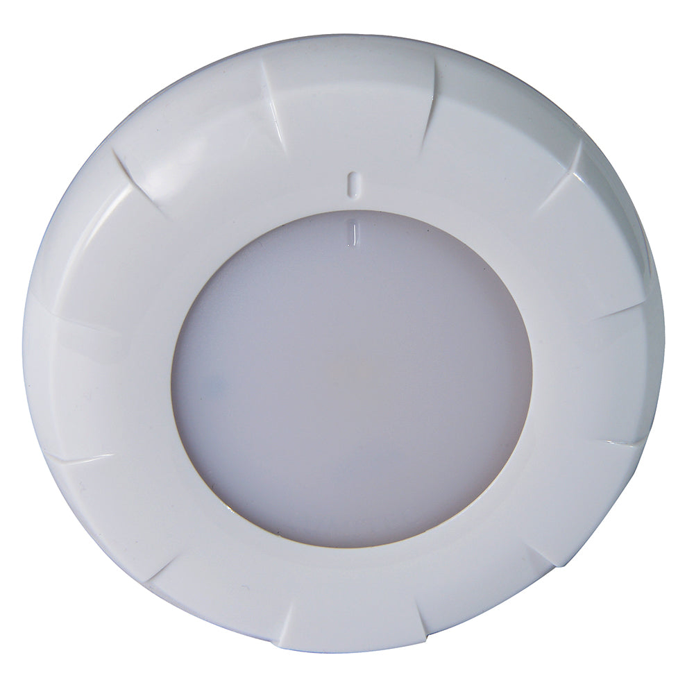 Lumitec Aurora LED Dome Light - White Finish - White/Blue Dimming [101075] 1st Class Eligible Brand_Lumitec Lighting Lighting | Dome/Down Lights