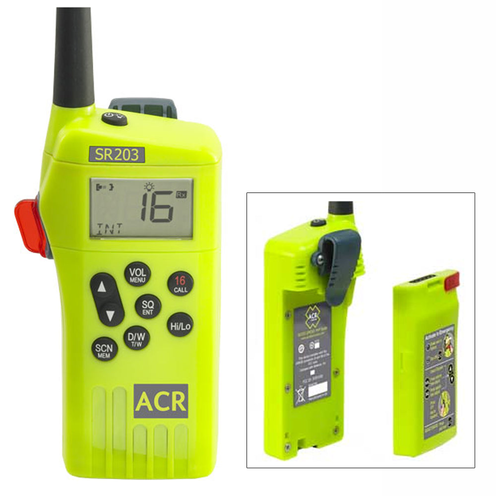 ACR SR203 VHF Handheld Survival Radio [2827] Brand_ACR Electronics Communication Communication | VHF - Handheld