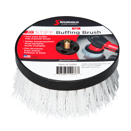 Shurhold 6-1/2" Stiff Brush f/Dual Action Polisher [3205] 1st Class Eligible Boat Outfitting Boat Outfitting | Cleaning Brand_Shurhold MRP Winterizing Winterizing | Cleaning