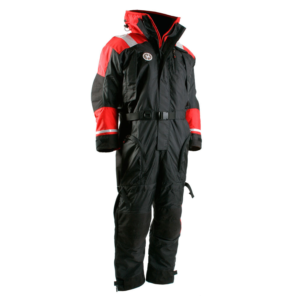 First Watch AS-1100 Flotation Suit - Red/Black - Small [AS-1100-RB-S] Brand_First Watch Marine Safety Marine Safety | Immersion/Dry/Work Suits
