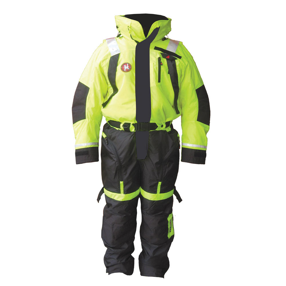 First Watch AS-1100 Flotation Suit - Hi-Vis Yellow - Medium [AS-1100-HV-M] Brand_First Watch Marine Safety Marine Safety | Immersion/Dry/Work Suits