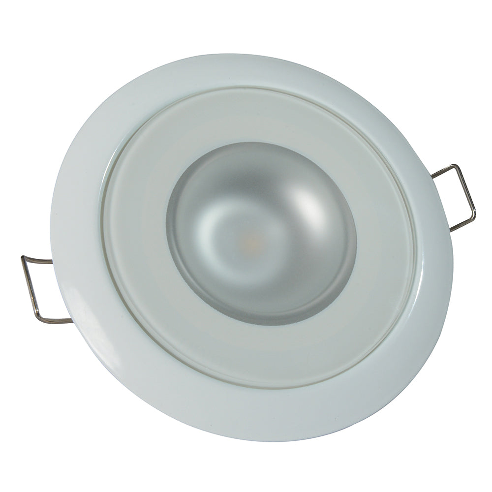 Lumitec Mirage - Flush Mount Down Light - Glass Finish/White Bezel - 2-Color White/Blue Dimming [113121] 1st Class Eligible Brand_Lumitec Lighting Lighting | Dome/Down Lights