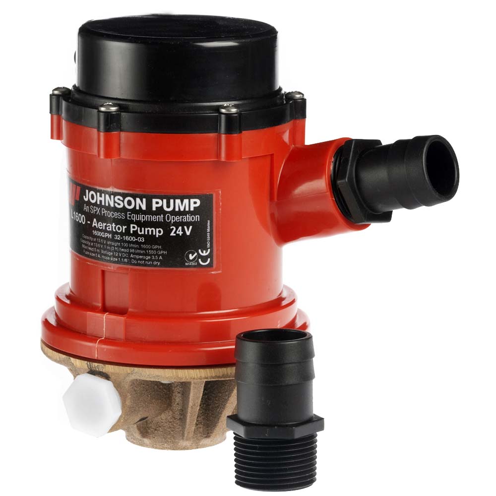 Johnson Pump Pro Series 1600GPH Tournament Livewell/Baitwell Pump - 24V [16004B-24] Brand_Johnson Pump Marine Plumbing & Ventilation Marine Plumbing & Ventilation | Livewell Pumps