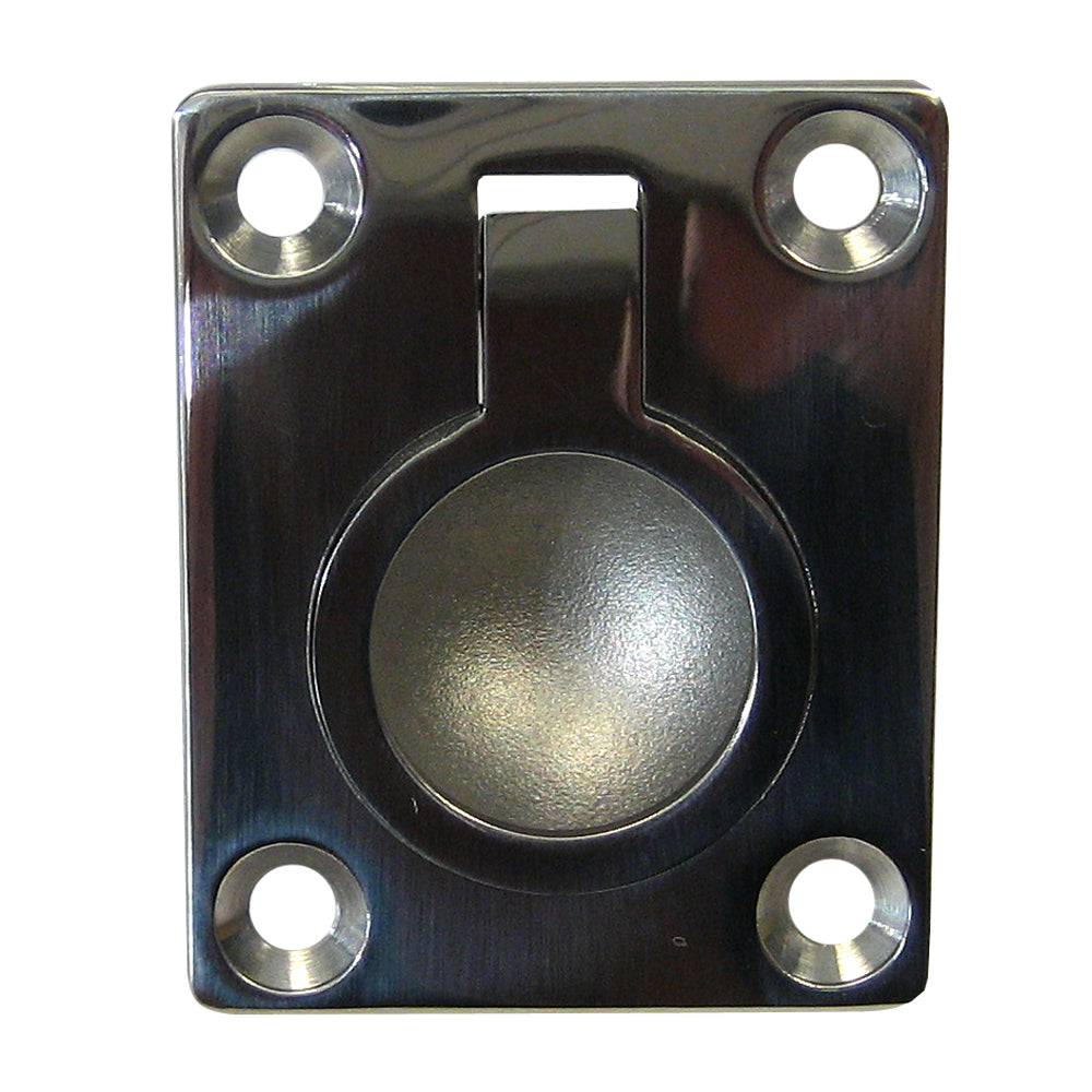Whitecap Flush Pull Ring - 316 Stainless Steel - 1-1/2" x 1-7/8" [6022C] 1st Class Eligible Brand_Whitecap Marine Hardware Marine Hardware | Latches