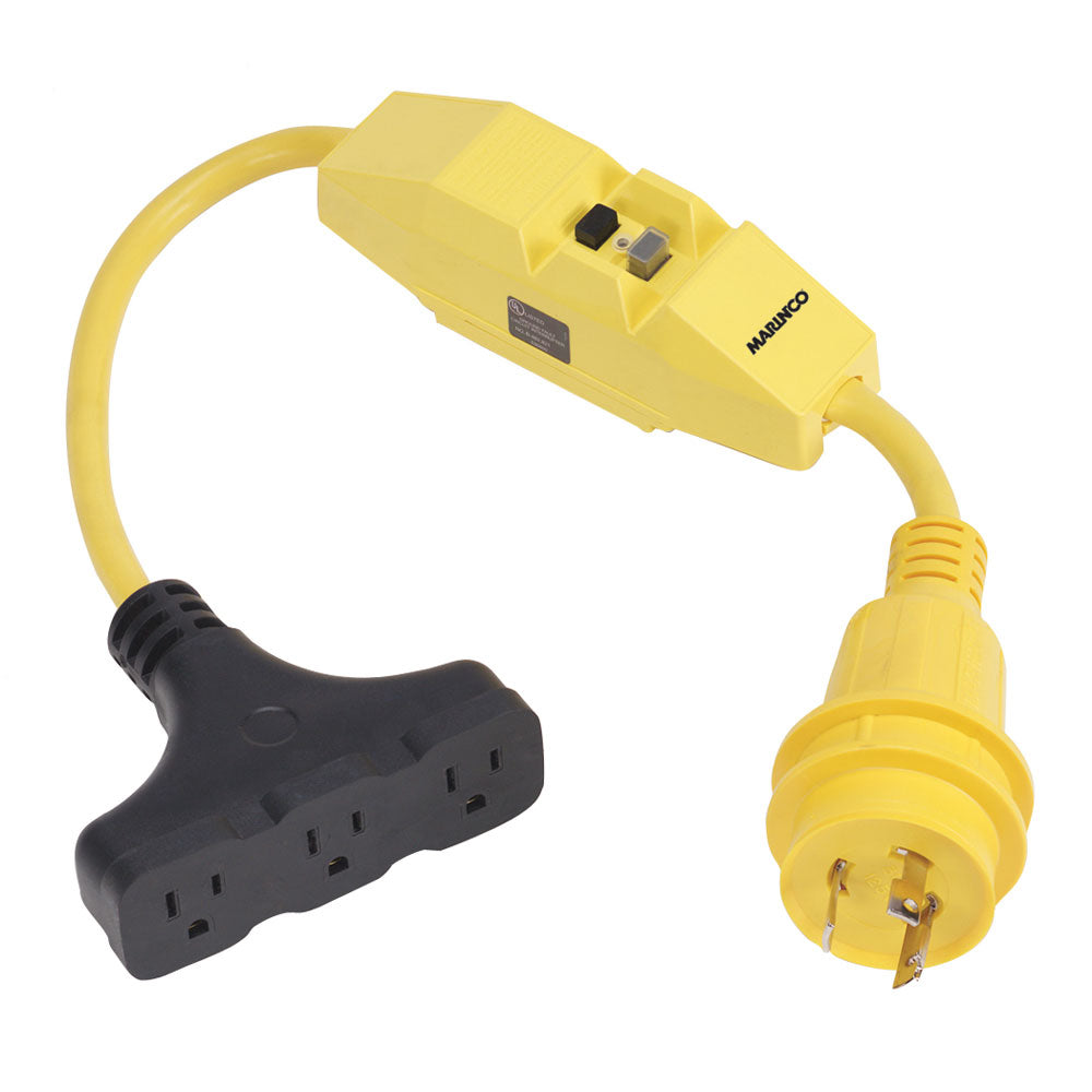 Marinco Dockside 30A to 15A Adapter with GFI [199128] Boat Outfitting Boat Outfitting | Shore Power Brand_Marinco Electrical Electrical | Shore Power