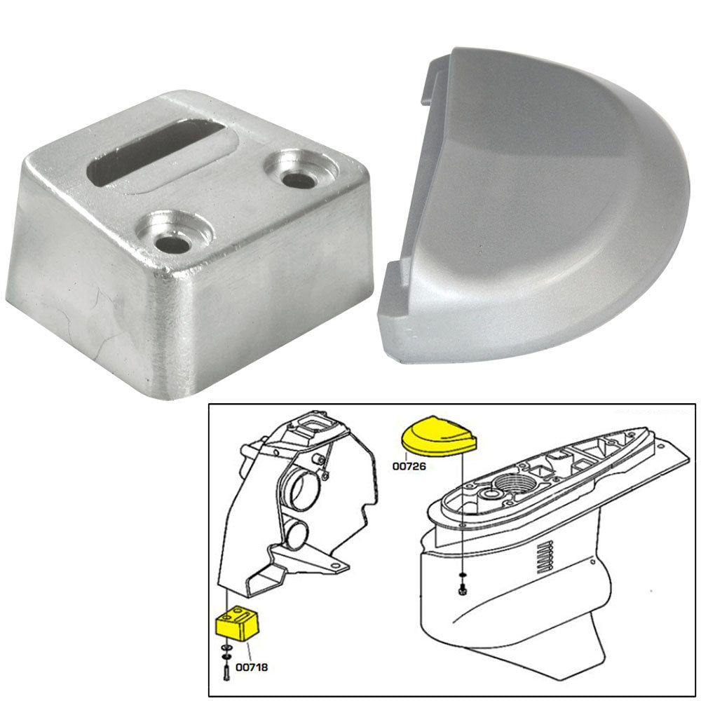 Tecnoseal Anode Kit w/Hardware - Volvo SX - Aluminum [20708AL] Boat Outfitting Boat Outfitting | Anodes Brand_Tecnoseal