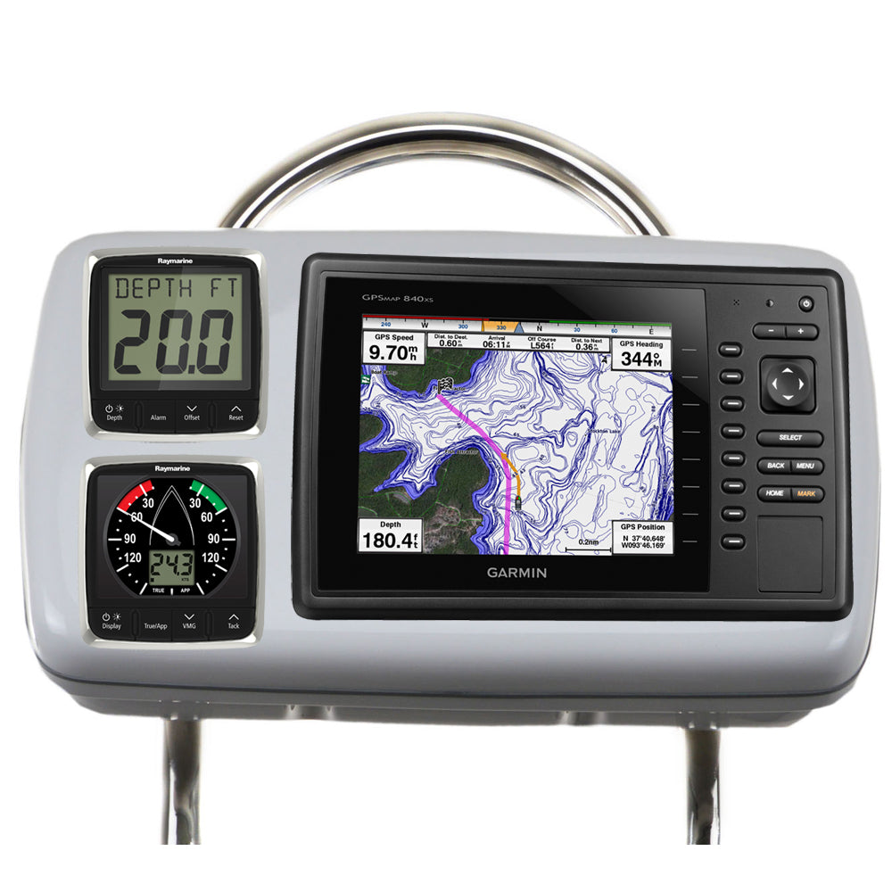 NavPod GP2088 SystemPod Pre-Cut f/Garmin 820/820xs/840xs & 2 Instruments f/12" Wide Guard [GP2088] Boat Outfitting Boat Outfitting | Display Mounts Brand_NavPod
