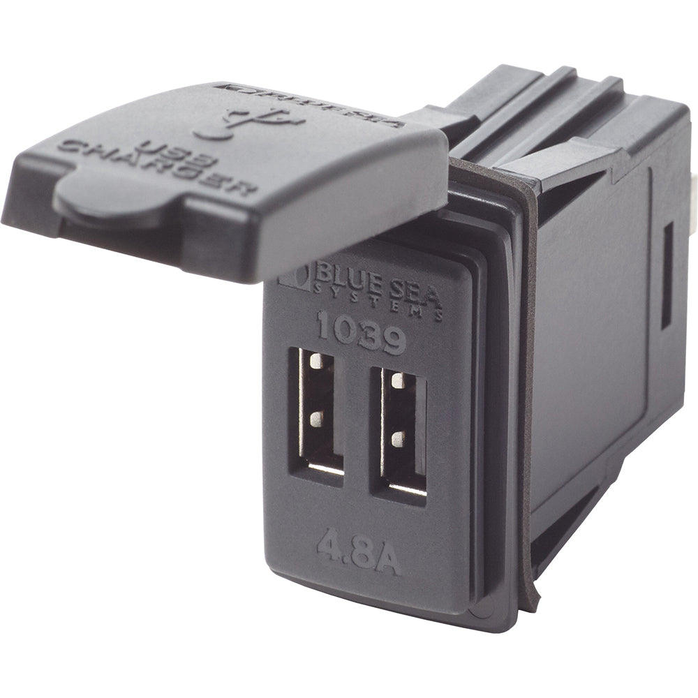 Blue Sea Dual USB Charger - 24V Contura Mount [1039] 1st Class Eligible Brand_Blue Sea Systems Electrical Electrical | Accessories