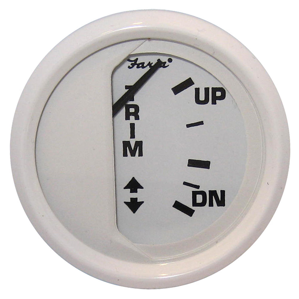 Faria Dress White 2" Trim Gauge (Mercury / Mariner / Mercruiser / Volvo DP / Yamaha 01 and newer) [13122] 1st Class Eligible Boat Outfitting Boat Outfitting | Gauges Brand_Faria Beede Instruments Marine Navigation & Instruments Marine Navigation & Instruments | Gauges