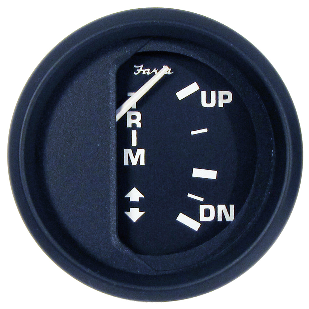 Faria Euro Black 2" Trim Gauge f/ Mercury / Mariner / Mercruiser / Volvo DP / Yamaha 01 and Newer [12828] 1st Class Eligible Boat Outfitting Boat Outfitting | Gauges Brand_Faria Beede Instruments Marine Navigation & Instruments Marine Navigation & Instruments | Gauges